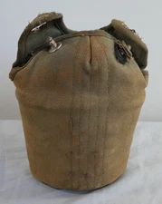 Vtg Army WWI WWII Korea Canvas Canteen Carrier Cover Khaki Field Gear