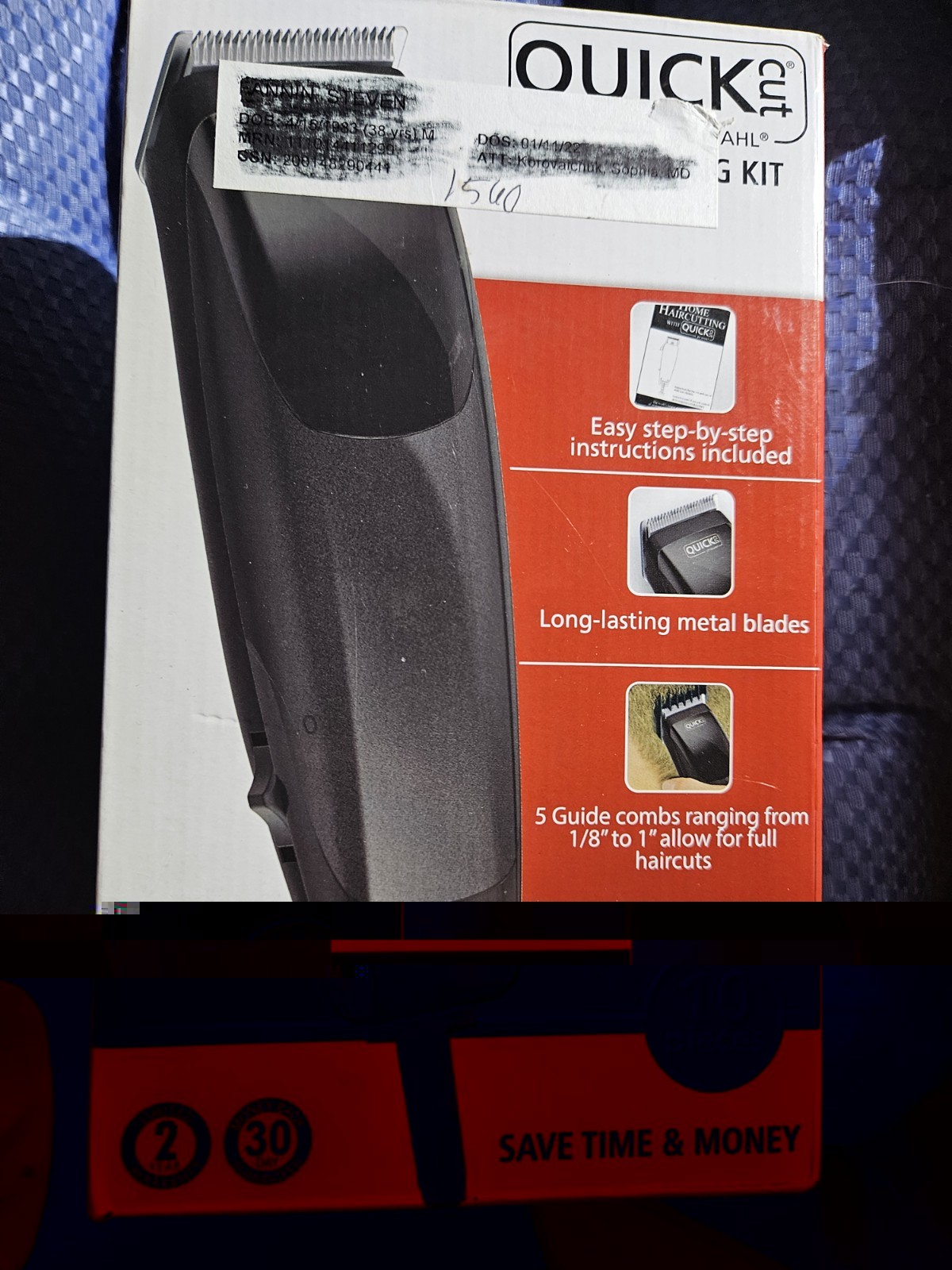 Wahl Quick Cut Men's Haircutting Kit 10pc Hair Clippers Groo