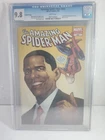 AMAZING SPIDER-MAN 583 CGC 9.8 OBAMA VARIANT 2ND PRINT WHITE PAGES MARVEL 2009