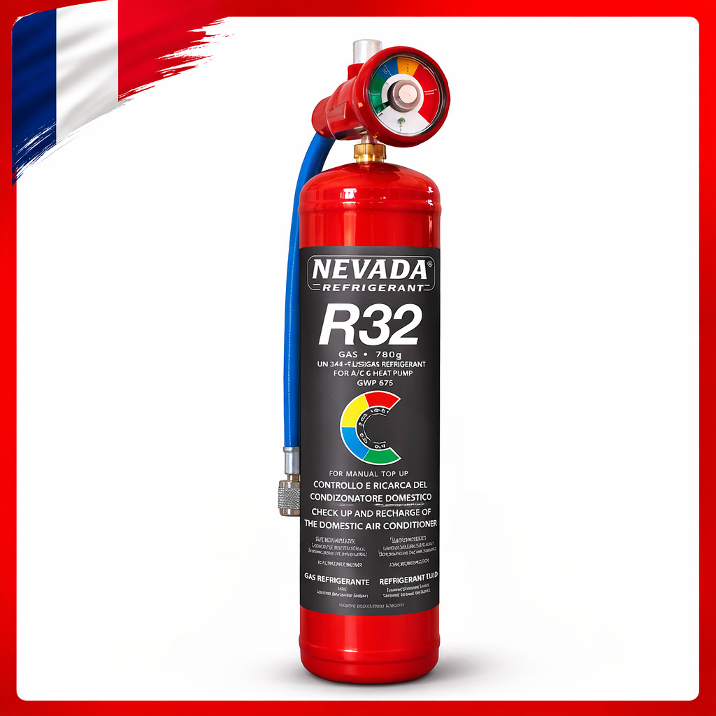 Recharge climatiseur R32 résout le problème de manque de froid bouteille 780g