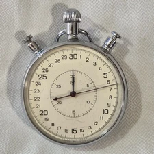 Vintage Soviet SLAVA Split Stopwatch Chronometer Mechanical USSR