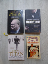 Winston Churchill Book Bundle x 4 (New&Used) The Wicked Wit Of Winston Churhill