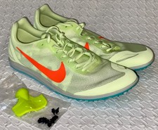 NIKE Zoom Rival D 10 Barely Volt Mid Distance Track Spike Shoes Mens Sz 12 13