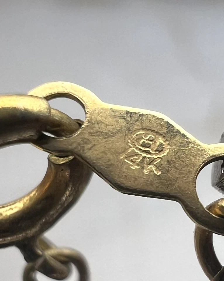 🎄 Solid 14k Yellow Gold Necklace Pearl 18” Christmas Gift for her Vintage Chain - Image 2 of 4