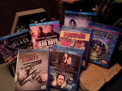 Lot of 8 NEW Blue-ray Movies including one double feature. Title§ in description