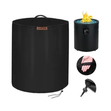 600D Extra Strong Fire Column Cover 24" D X 27" H, COITEK Heavy Duty Round Fi...