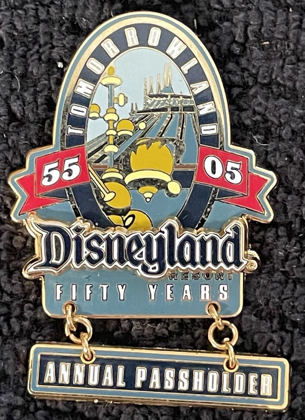 Disneyland 2005 50 Fifty Years Annual Passholder LE 2005 Pin (Tomorrowland)