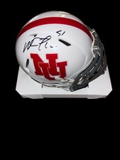 WILL COMPTON Signed NEBRASKA CORNHUSKERS THROWBACK Football Mini Helmet JSA BWTB