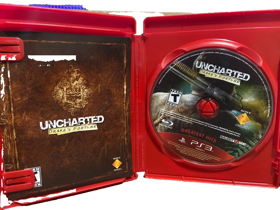 Uncharted 1 2 3 Trilogy Bundle (Sony PlayStation 3) PS3 Lote TODOS LOS JUEGOS Y FUNDAS Foto 4 de 4