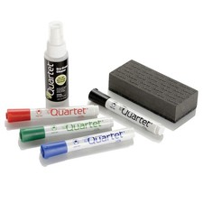 Quartet Dry Erase Marker Kit, 4 Count Pack of 1 , Black/Red/Blue/Green