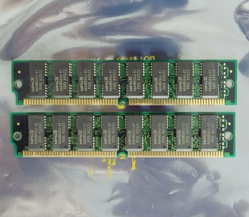 Set 2x NPNX AAA4M304J-07 8MB 16MB kit 70ns RAM 72-pin gold contacts SIMM