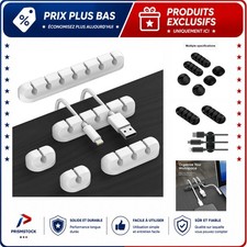 VIKEFON Silicone Cable Organizer Clips, Self Adhesive Cord Management for Mouse