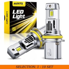 2-20x 9007 Led Bulb Headlight Auxito 6500k White Super Bright Durable 50000 Hrs