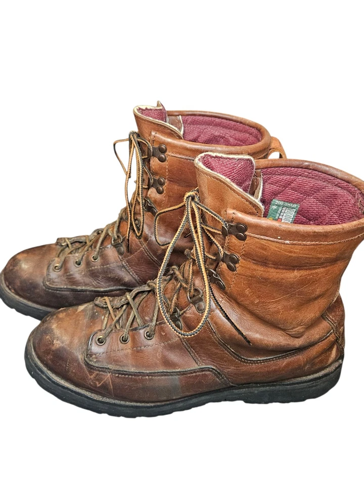 Danner Boots 8" Brown Leather Boot Men 12 D 200gm insulated Gore-Tex USA 56400 - Image 3 of 4