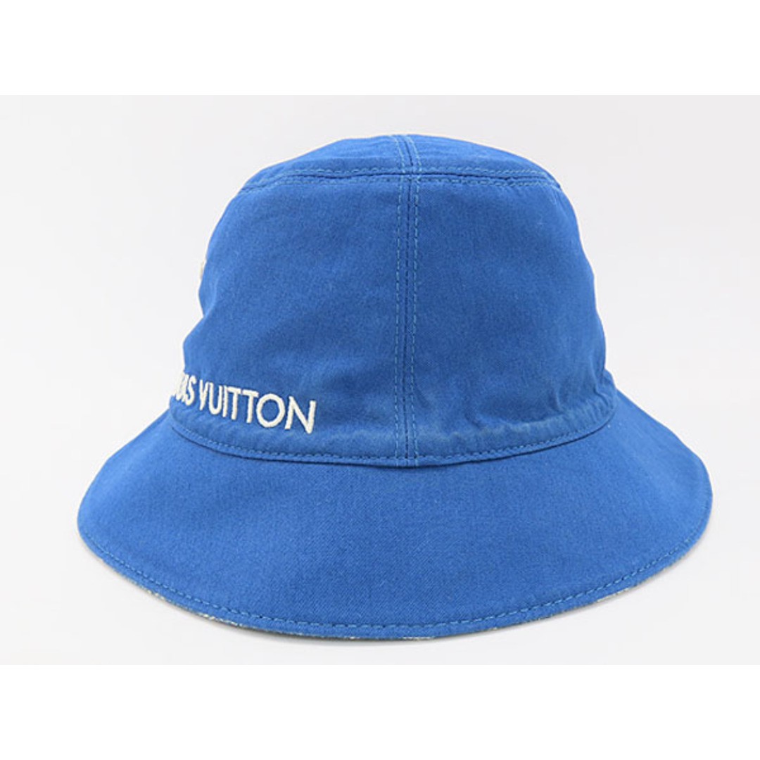 Louis Vuitton Denim Monogram Essential Reversible Bucket Hat Blue Men's Auth View 4