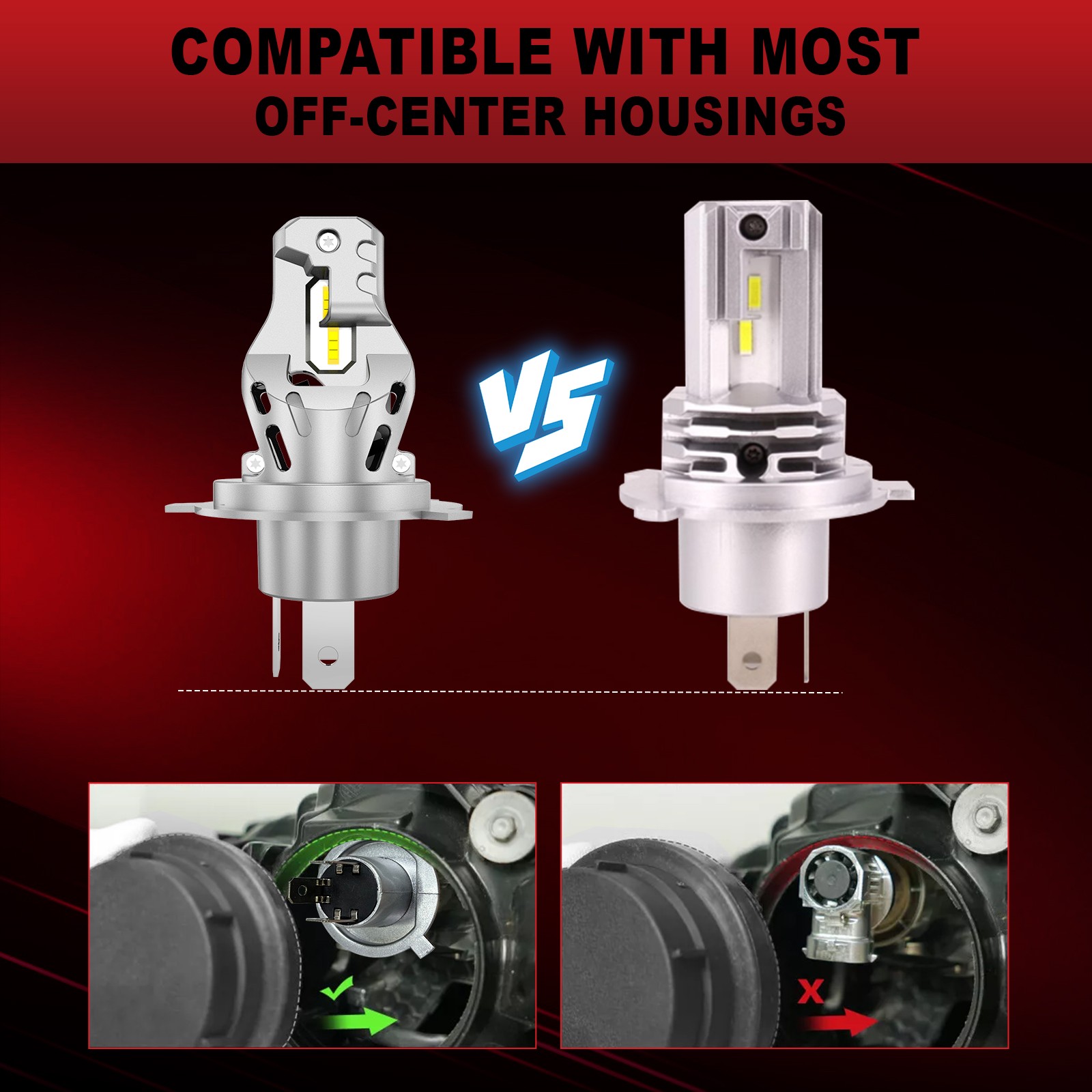 LED Lampadina per Fari Auto Abbagliante Y Anabbagliante Lampada Plug & Play - Miniatura 6