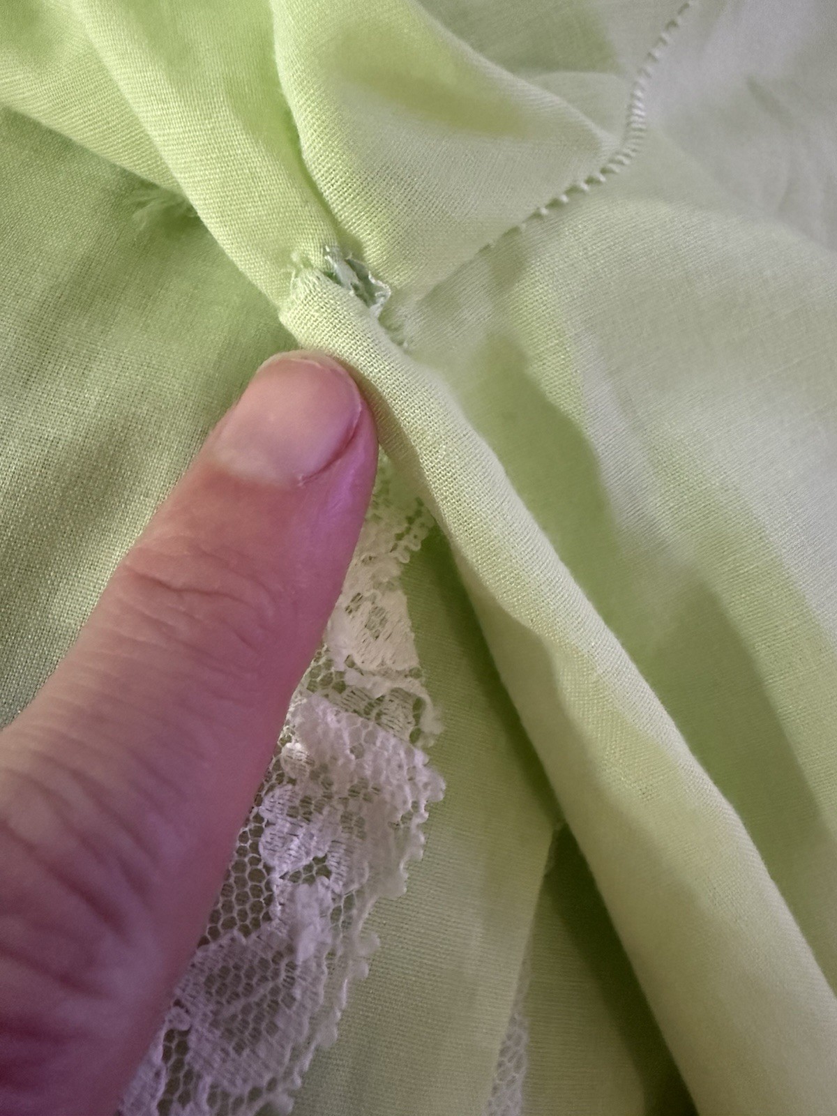 1960s Carol Brent Mint Green Nightgown Bloomers 2 Piece Lingerie 