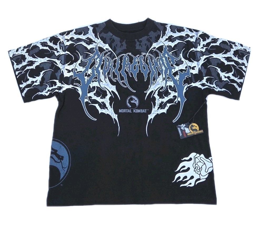Civil Regime x Mortal Kombat Oversized Kitana Black Blue T-Shirt Size Small Civil Regime x Mortal Kombat Oversized Kitana Black Blue T-Shirt Size Small
