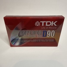 TDK Superior D120 Normal Bias Audio Cassette Tapes New Sealed