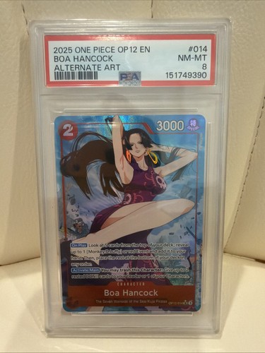 Boa Hancock (Alternate Art) graded PSA 8 for sale on eBay