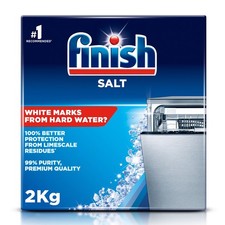 Finish Dishwasher Salt 2kg Prevents Limescale and White Residue Effective Ag 3.21 per kilo