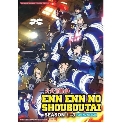 DVD Anime Enn Enn No Shouboutai Season 1-3(1 - 73 End)English Dub Free Shipping