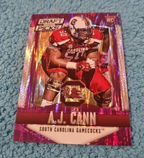2015 Panini Prizm Draft Picks AJ Cann South Carolina Purple Flash 55/99 #159