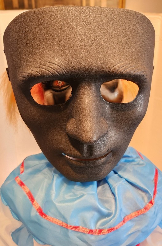 Creepy Black Adult-Size Halloween Mask!
