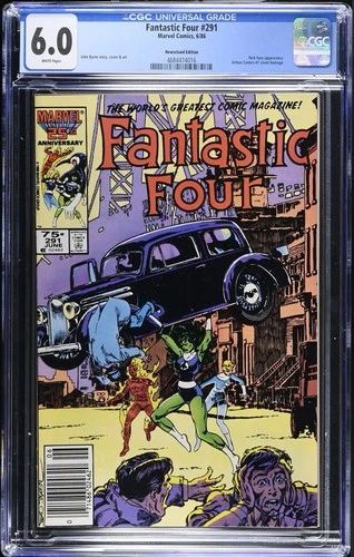 FANTASTIC FOUR #291 - CGC 6.0 - Key Issue Newsstand Edition - BS Grade From CGC