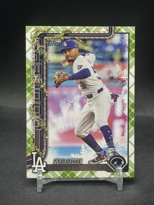 2025 Topps Holiday Mookie Betts Green Plaid Advent Calendar Dodgers SP - #H52