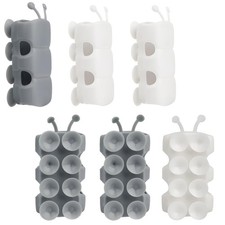 Silicone Shower Head Holder Suction Cup, Adjustable Wall Mount, No Drilling