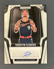 TRENTYN FLOWERS 2024 PANINI PRIZM BLACK ROOKIE SIGNATURES RC AUTO