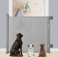 Dog guard, 0-140 cm, extendable baby guard for stairs and hallways, for the