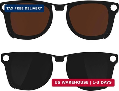 HIBLOKS 2Pcs Polarized Clip for Ray-Ban Meta Wayfarer RW4008 & Gen 2 RW4012 Larg