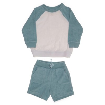 Cat & Jack, Set, Größe: 86, Baumwolle/Recyceltes Polyester, Grün/Beige #EtS