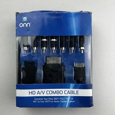 Onn ONA12MG020 HD A/V Combo Component RCA Cable Xbox 360 PS2 PS3 Wii Universal