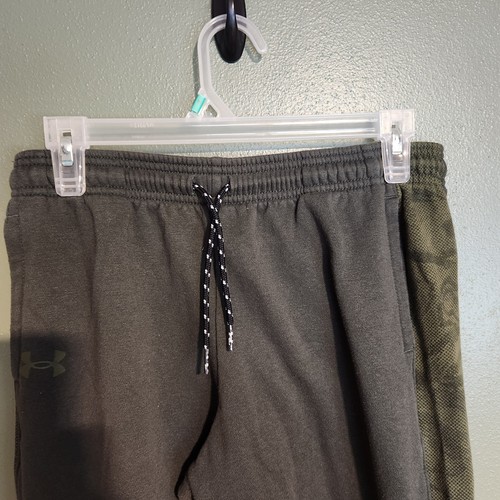 Youth XL Green Under Armour Sweatpants - Camo Stripes Down The Sides - Picture 4 of 6