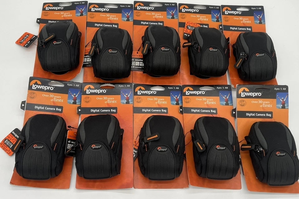 Ten Lowepro Apex 5 AW Compact Case in Black & Grey Compact Cameras Wholesale Lot - Image 3 of 4