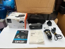 Sony Handycam HDR-CX240E Full HD Camcorder Bxd w battery,charger +memory crd