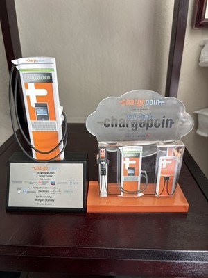 Chargepoint Corporate Financing Tombstone Memorabilia