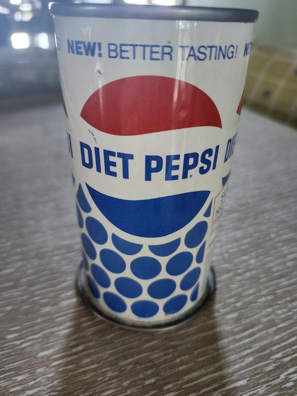 1970s Diet Pepsi Cola Can Music Box Smoke Gets in Your Eyes