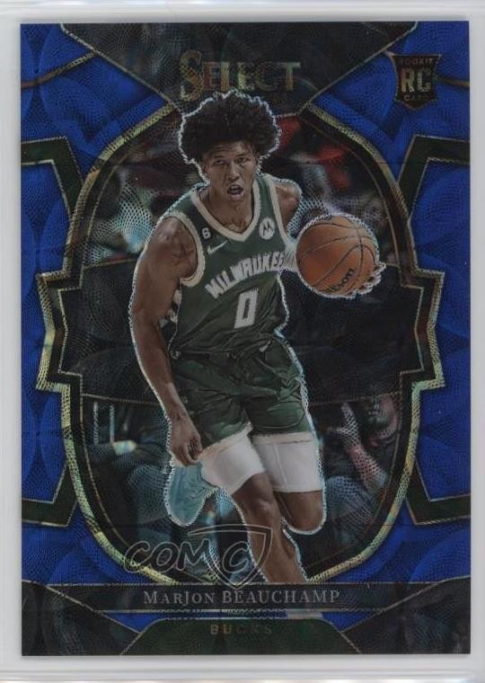 2022 Panini Select Concourse Blue Scope Prizm 215/249 MarJon Beauchamp #75 0sn6
