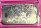 1984 Silver International Trade Unit Commercial Bar .999 Fine Silver & Capsule