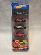 New In Package 2011 Hot Wheels Ferrari 5 Pack Includes 512M, P4, 308 GTS FXX