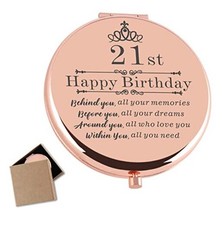 Birthday Gifts for Girls Rose Gold Compact Makeup Mirror Perfect Birthday 21st