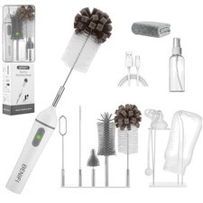 11-in-1 Electric Baby Bottle Cleaning Set with Drying Rack Soap Dispenser