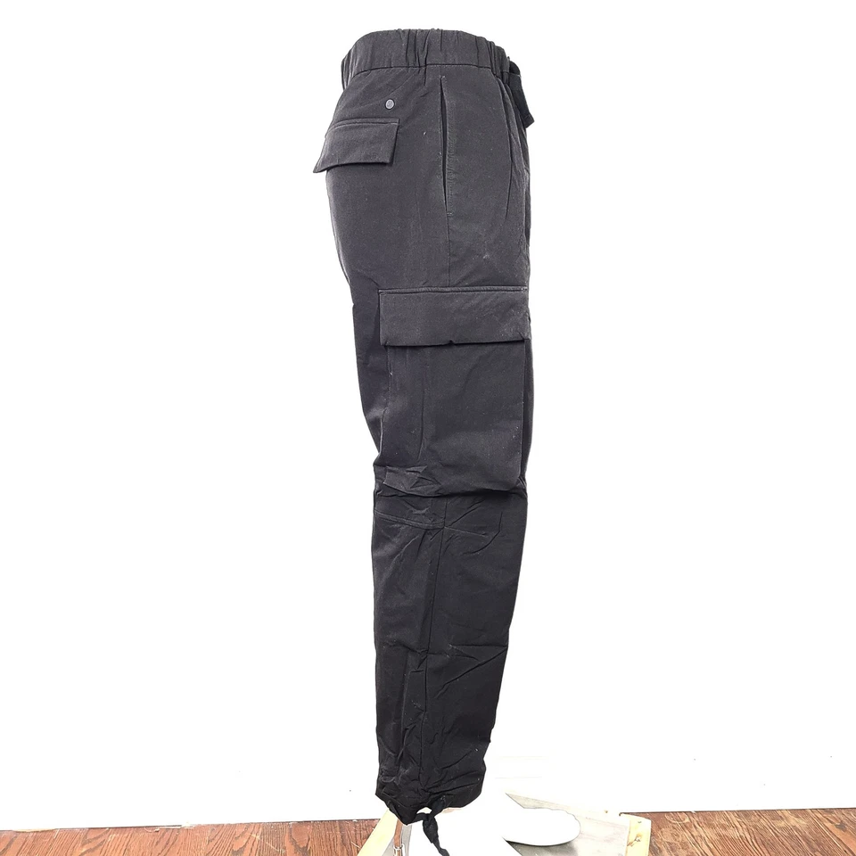 Pantalones cargo Freeport cerrados para hombre 24SS nailon calce suelto negros talla 29 Foto 2 de 4