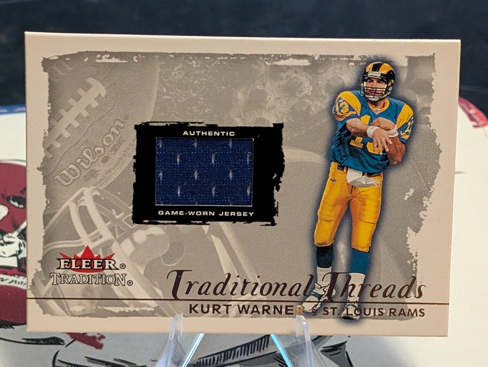 Fleer 2000 Fleer Tradition Kurt Warner Traditional Threads MEM #336/700