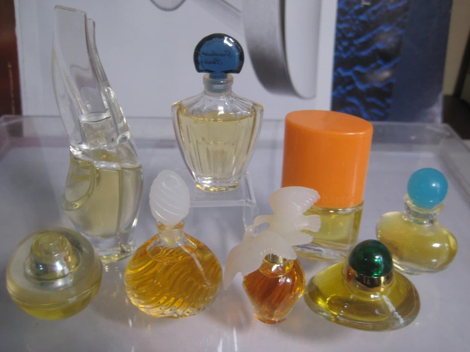 🎁lote Vintage mini Guerlain Shalimar Donna Karan Cashmere Mist Nina Ricci Happy Foto 4 de 4