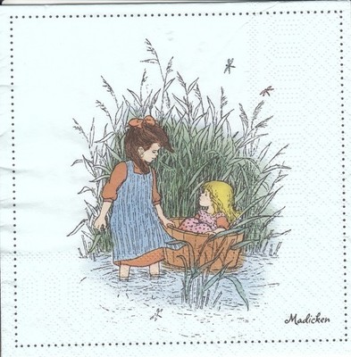 2 Lunch Papier Servietten Napkins (D6-29) Kinder - Madita